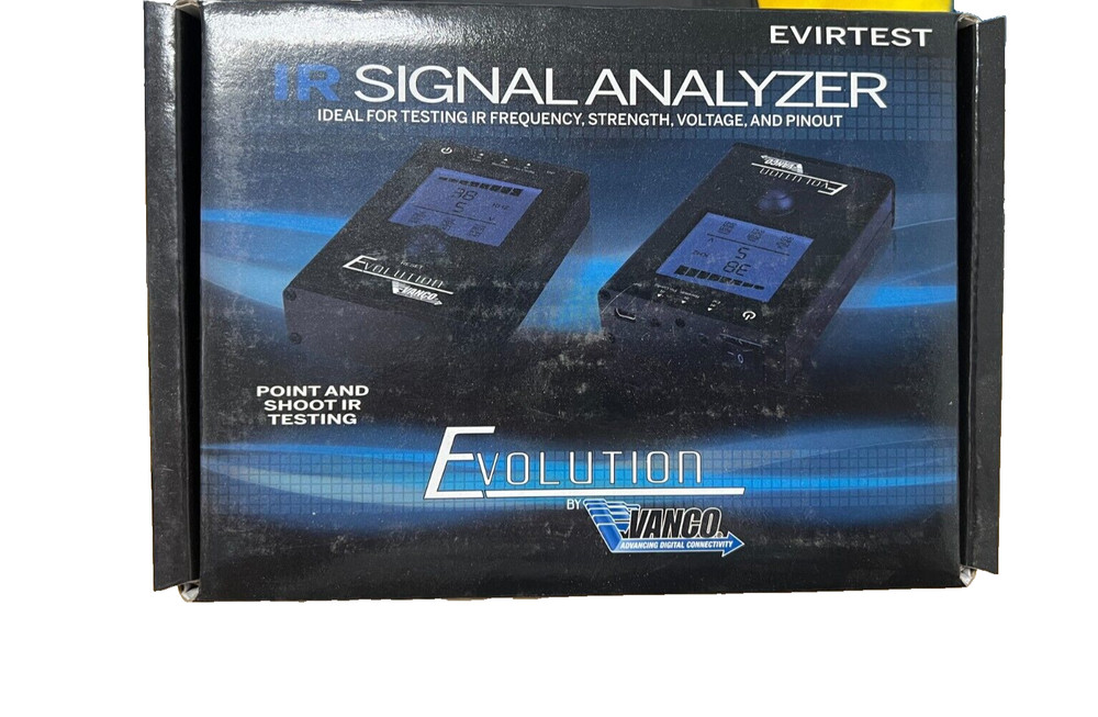 Vanco Evolution EVIRTEST IR Signal Analyzer, Frequency, Strength, Volt & Pinout