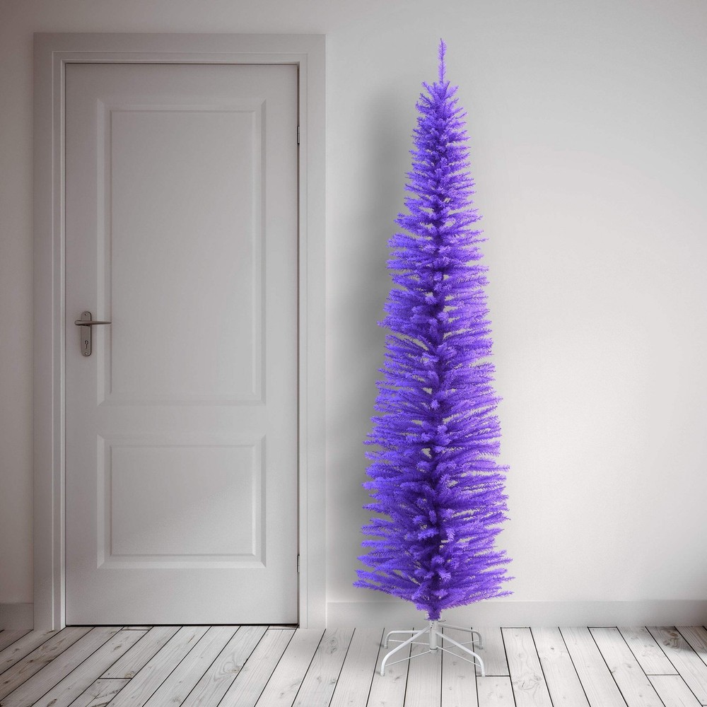 7.5 ft. Colored trees Slim Lavender Tree