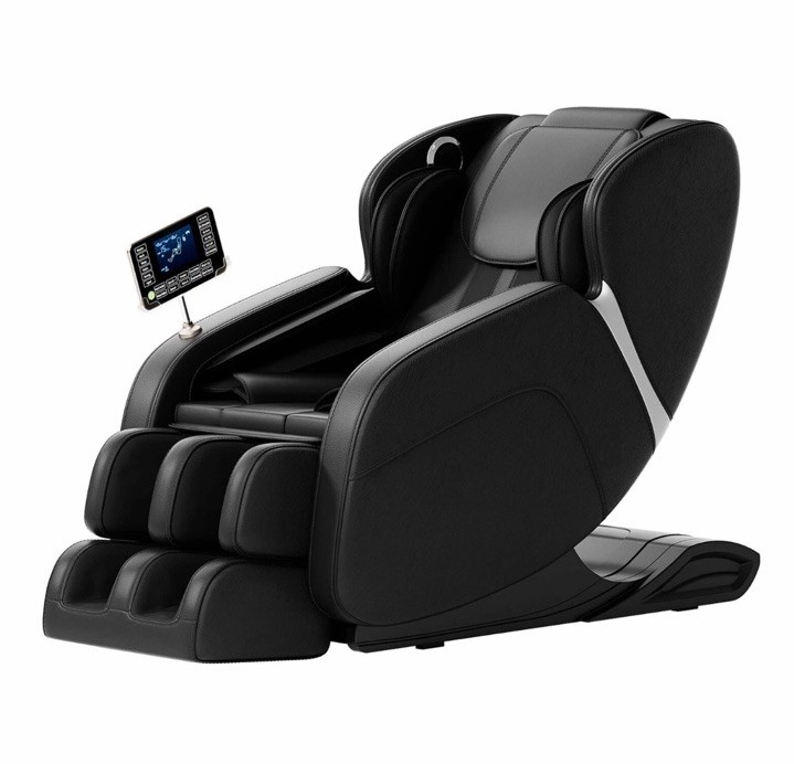 Full-Body Zero Gravity Massage Chair with Deep Tissue Rollers, Lcd, Touchscreen