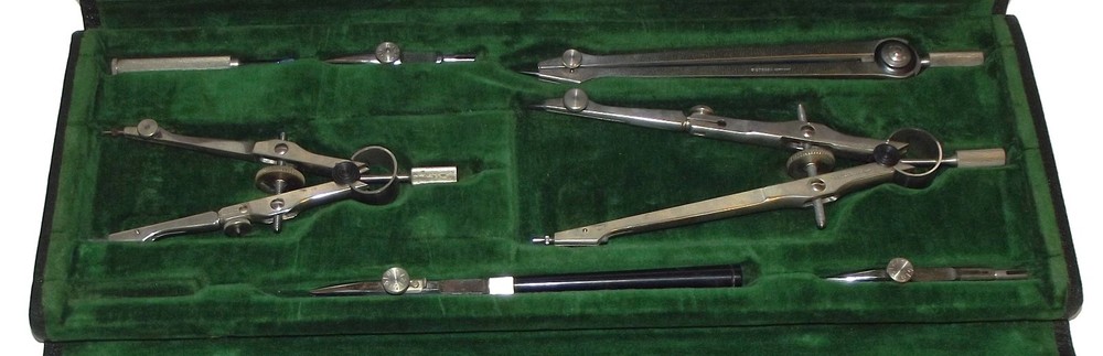 Vintage DIETZGEN Master Pro Engineering Drafting Set - Germany U.S. Zone