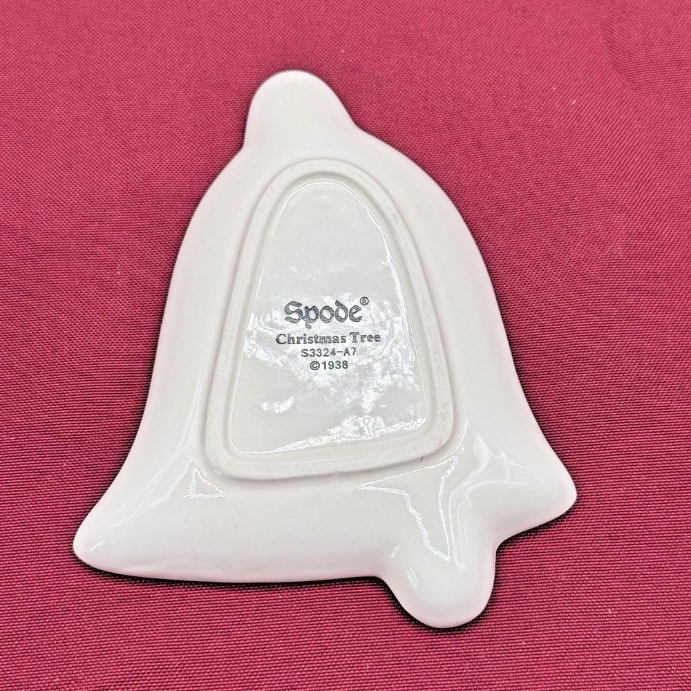 Spode Christmas Tree "Joy" 5" Bell Shaped Trinket Tray