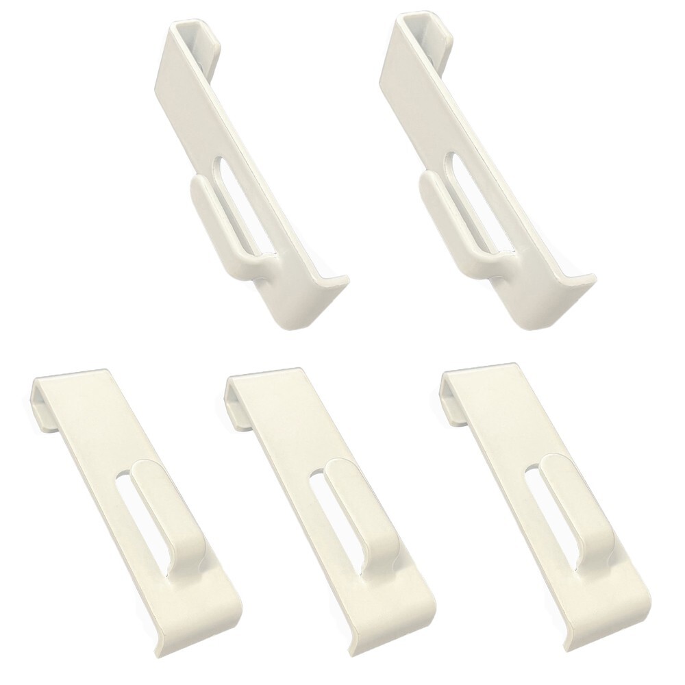 20 Pieces White Gridwall Utility Hook For Grid Panel Display - Picture Notch
