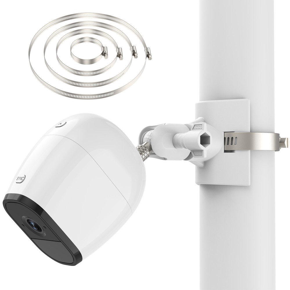 Pole Mount for Arlo Camera Arlo Pro 360°Adjustable Railing Bracket Clip Holder