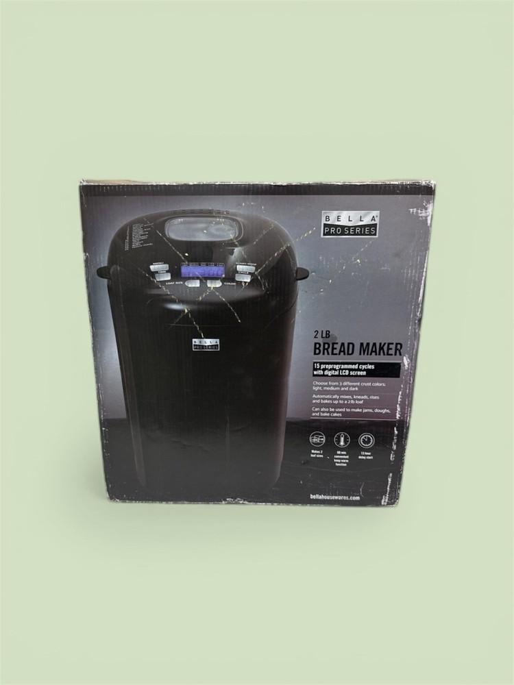 Bella Pro Series - 2-lb. Bread Maker - Black NEW