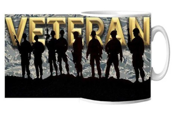 AIR FORCE VETERAN CAMO MUG 15OZ