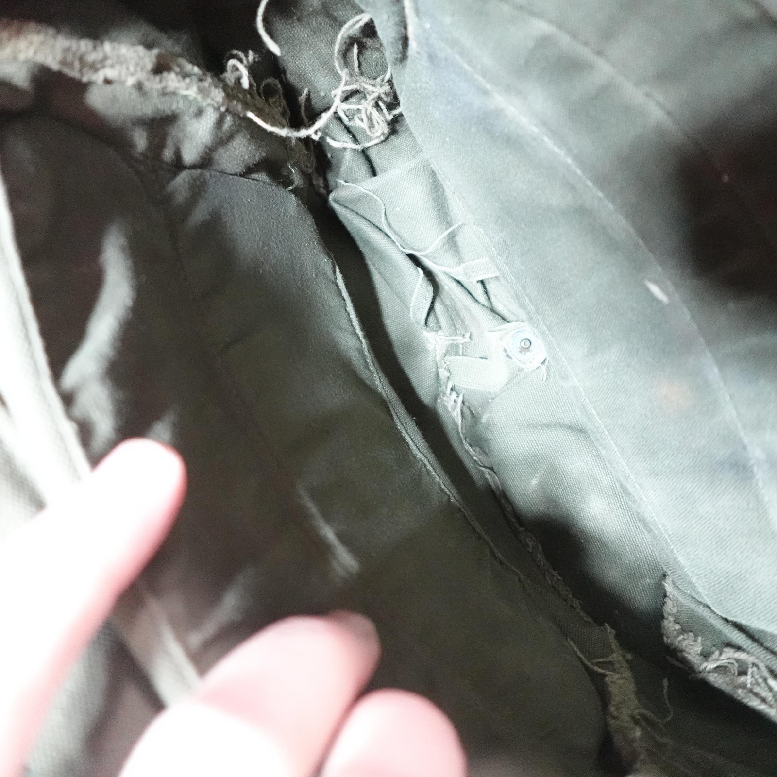 Vintage Military M-17 Field Bag Pouch Canvas OD Green Small Carry Case Gear