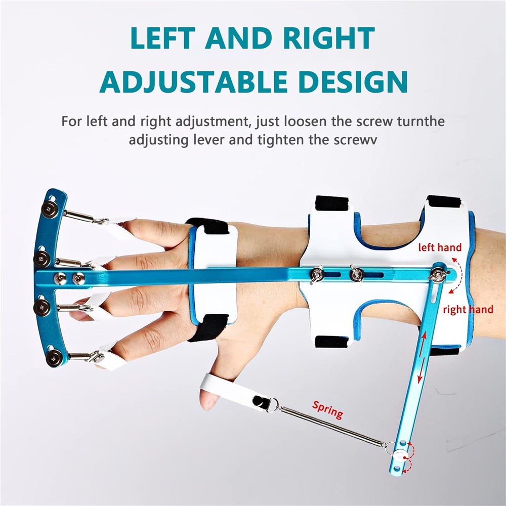 Hand Finger Wrist Exercise Device - Adjustable Therapy Exerciser
