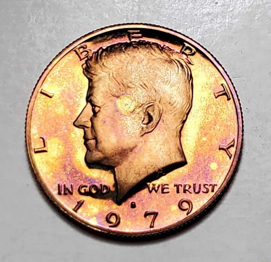 TONED 1979 S PROOF SET 6 COIN UNC SET #BX77