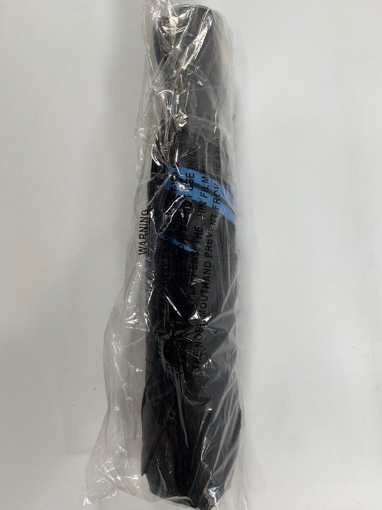 Totes AutoOpen Black & Blue Pattern Umbrella NEW! NWT