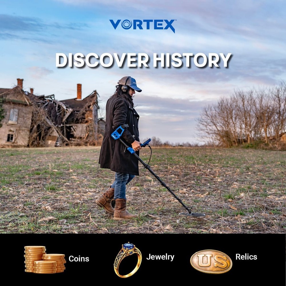 Garrett Vortex VX7 Metal Detector Multi-Frequency Waterproof w/11" DD Coil