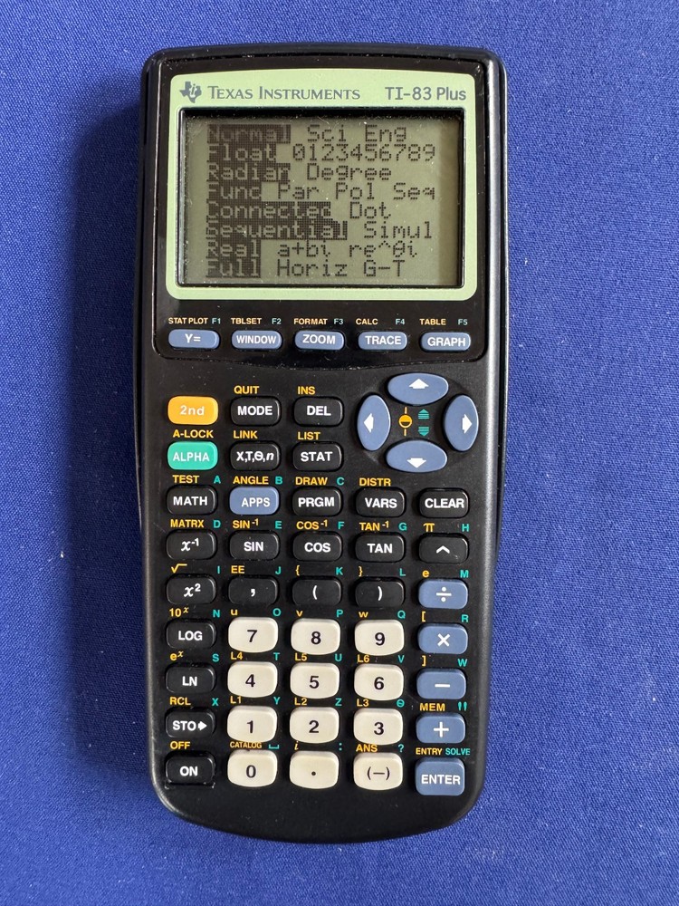 Texas Instruments TI-83 Plus Graphing Calculator • Tested & Works