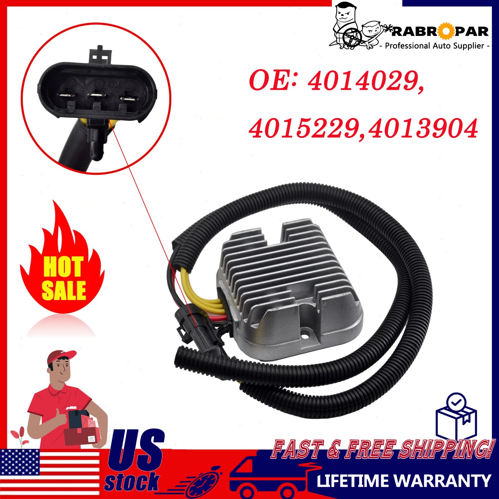 Voltage Regulator Rectifier 4014029 For Polaris Sportsman ACE 325 570 2014 2016