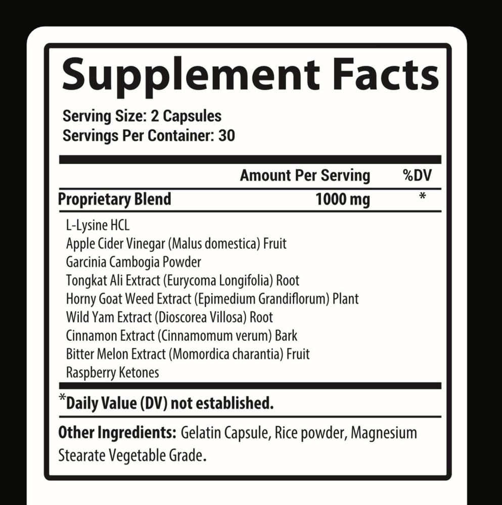 Manforcex, Man Force X for Men Stamina Endurance Performance Support Formula60ct