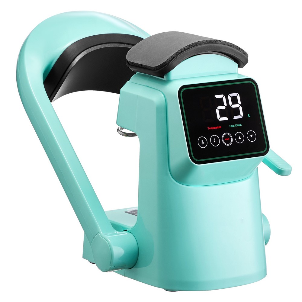 Auto Hat Heat Press Machine with 2pcs Interchangeable Platens Touchscreen Green