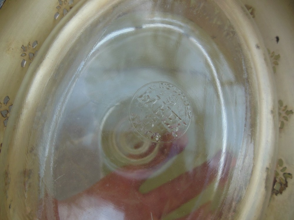 Vintage Pyrex 1926 - 1939 Silverplate Casserole Bowl Dish 032-OR-632-B Early!