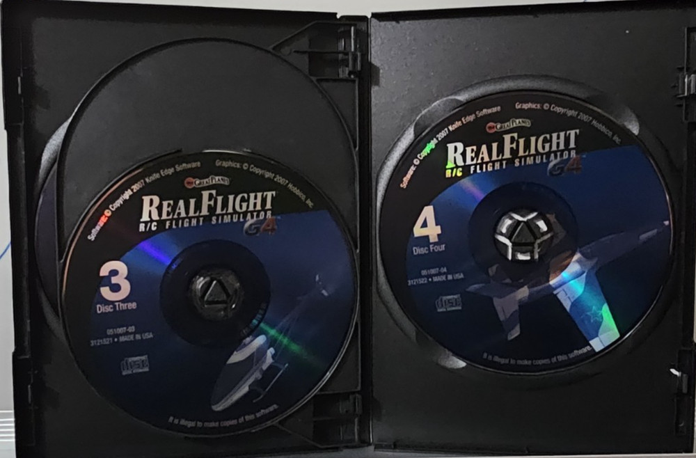 Great Planes Real Flight G4 R/C Flight Simulator PC Software 4-Disc with Code