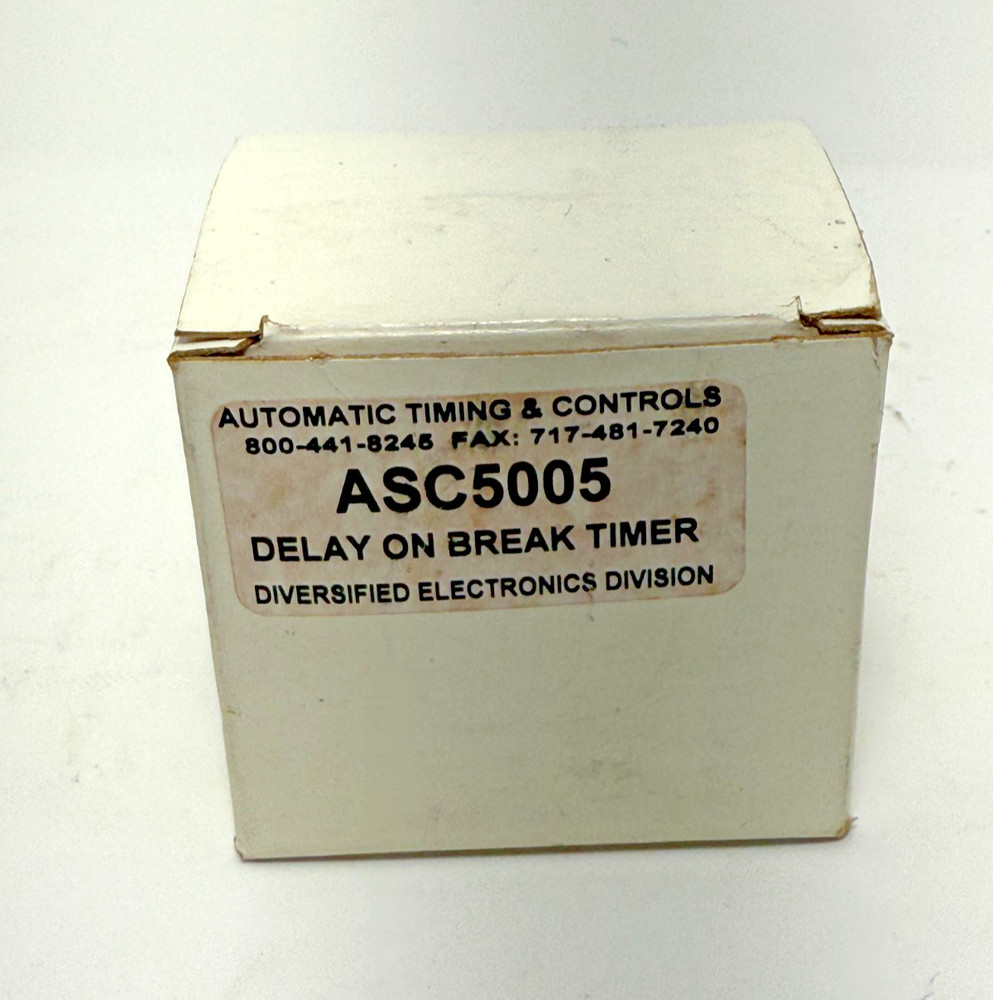 ATC Diversified Electronics ASC-500-5 Delay On Break Timer Control NEW IN BOX