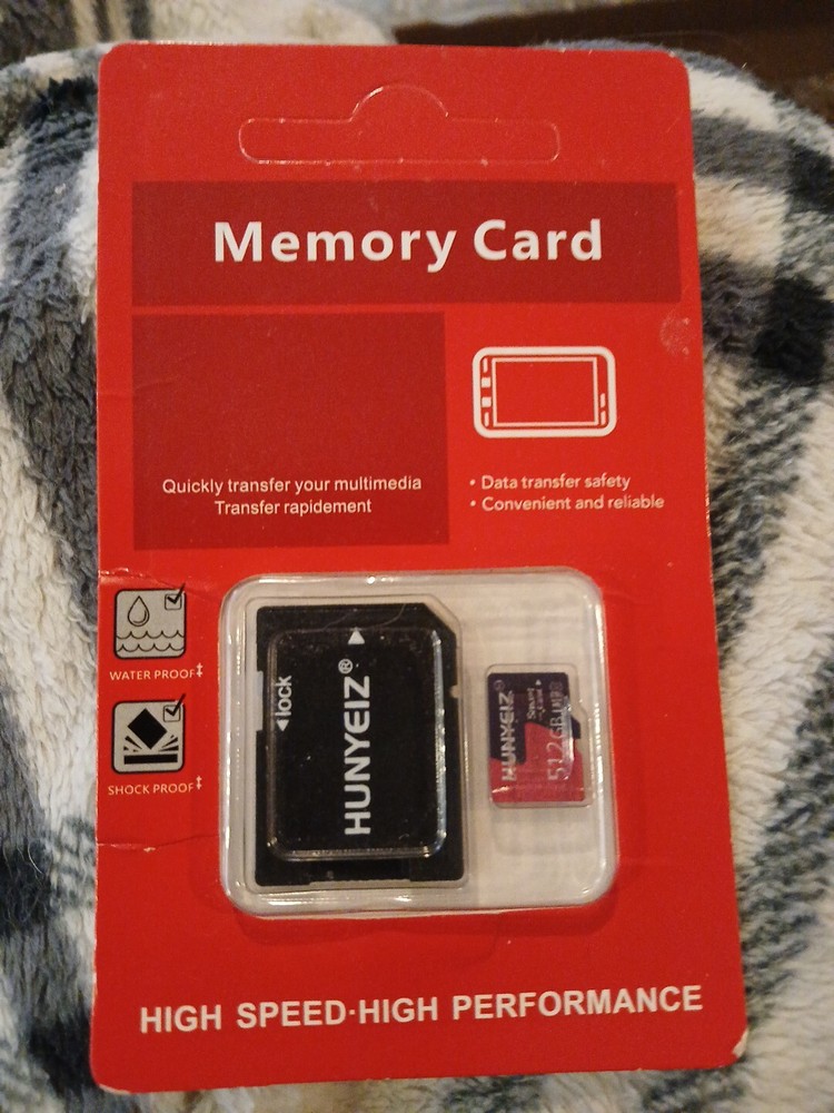 Hunyeiz 512 GB MicroSD Memory Card