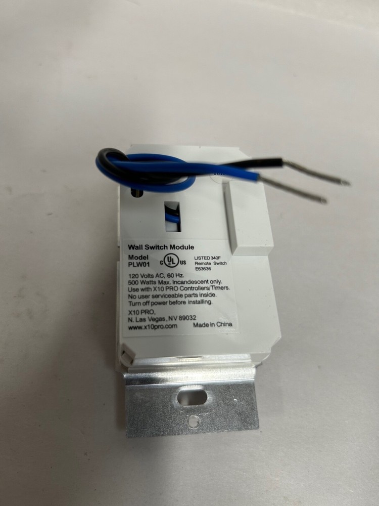 UNUSED X-10 PRO PLW01 Home Automation Wall Switch Module (A5)