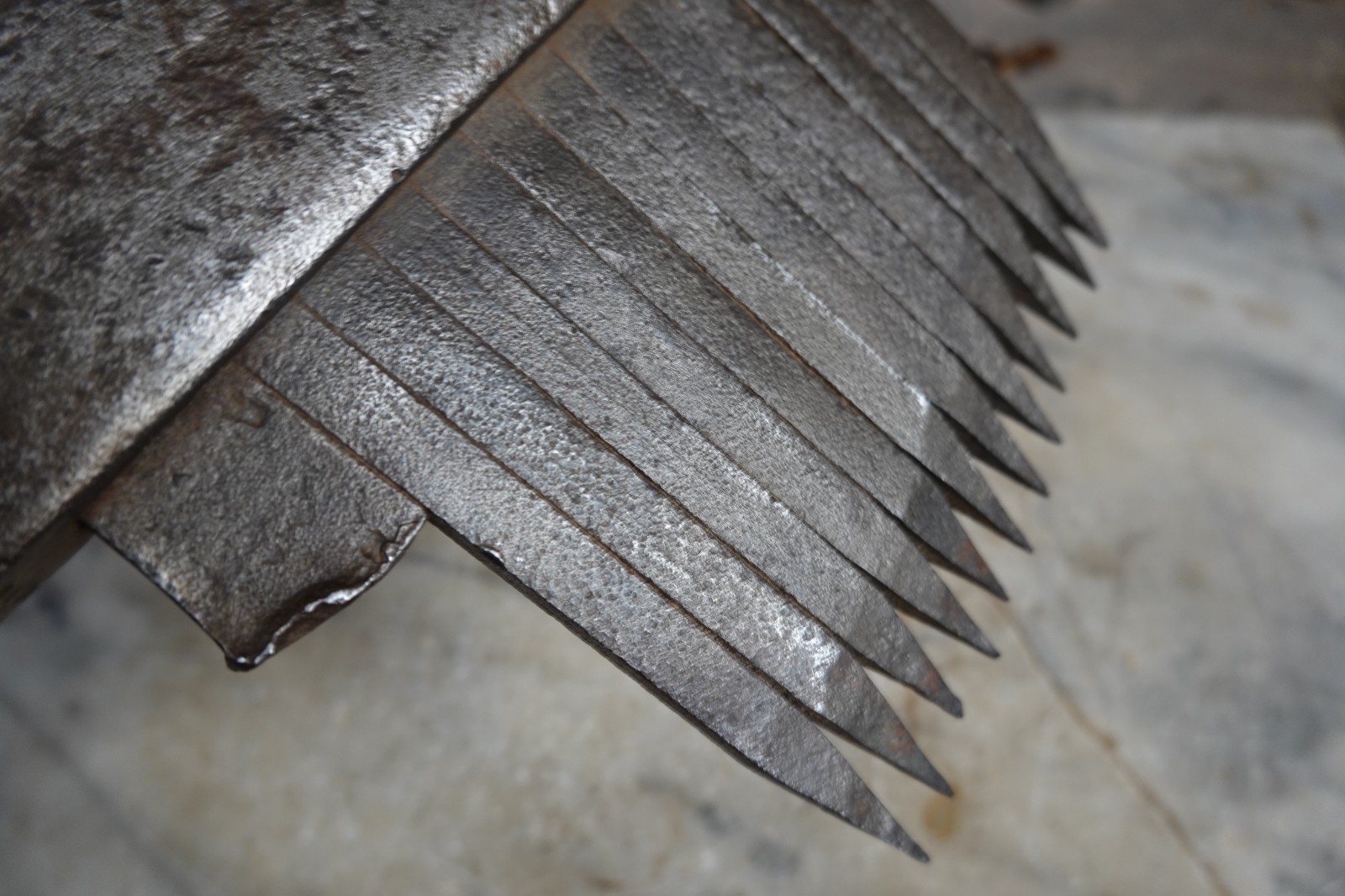 Antique STONE MASON CRANDALL TOOTHED SANDSTONE AXE HAMMER 7lb 10oz ROCK QUARRY