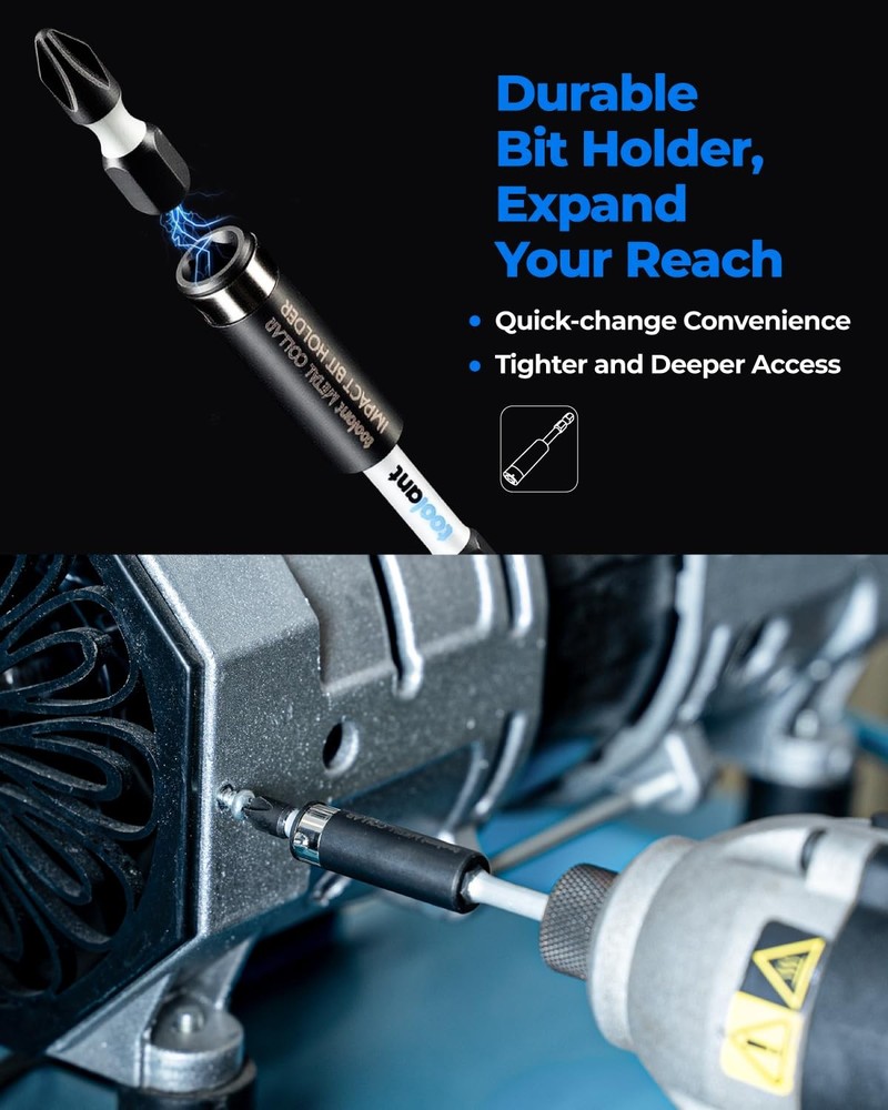 2 Inch Phillips Bit#2 Magnetic Anti Slip Impact Screwdriver Bits Set(10Pack)