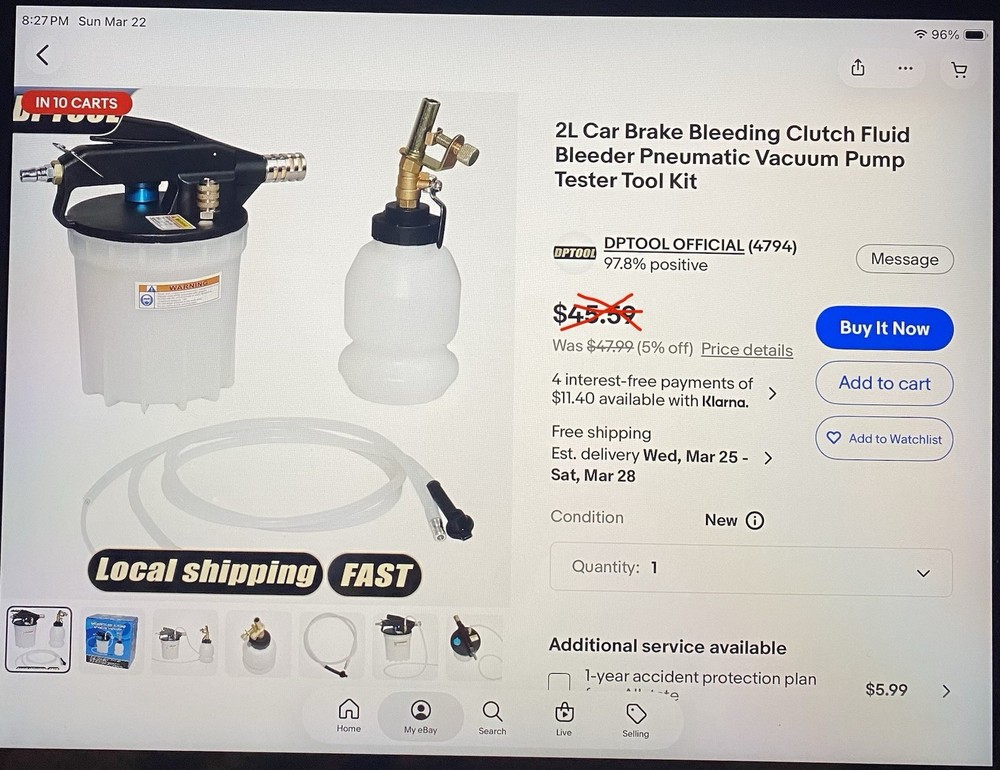 Auto Brake Bleeder 2L