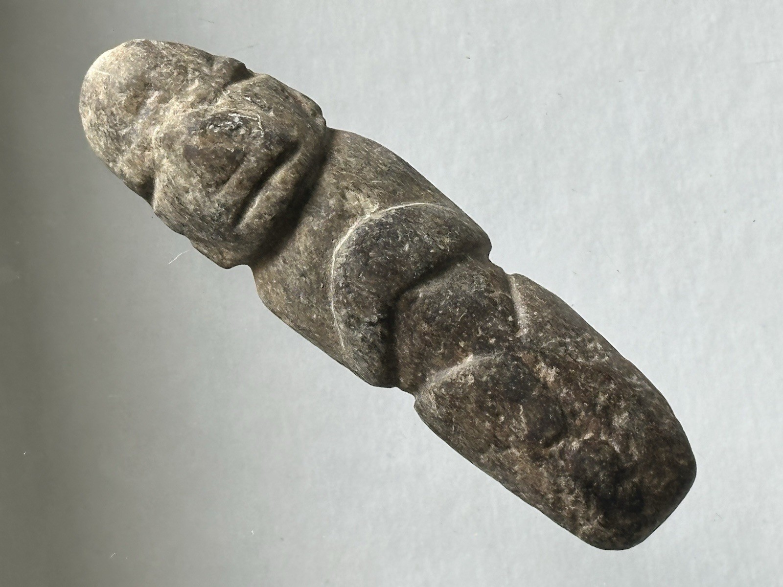 PRECOLUMBIAN HUMAN EFFIGY FIGURE, AXE GOD MEZCALA MIXTEC MAYAN OLMEC MAYA