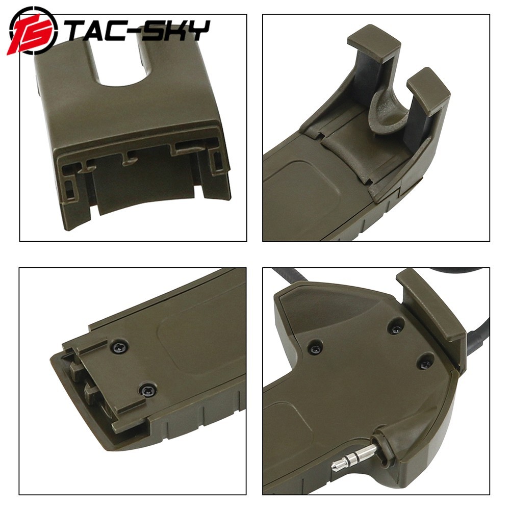 TS TAC-SKY Tactical Headset Accessory Microphone Kit PTT Compatible with Walker