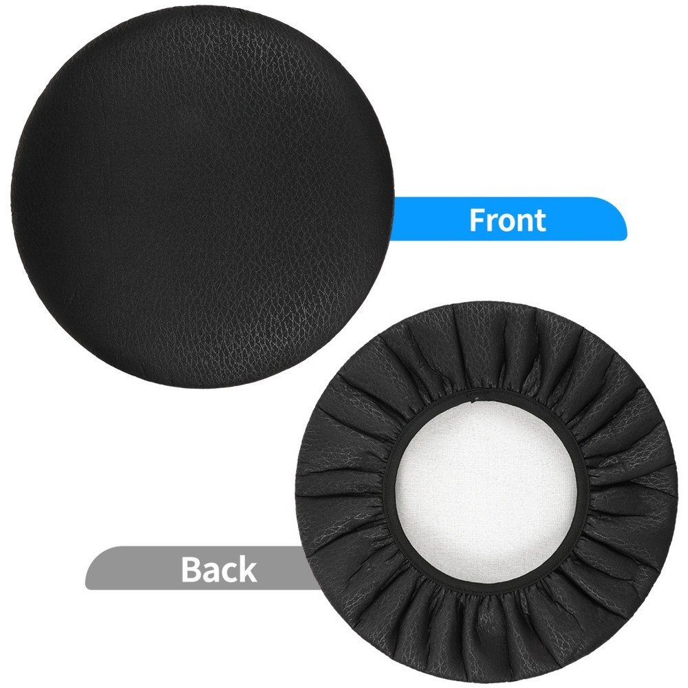 Practical Black Round Chair Cover Elastic Sponge Padding Stool Cushion Protector