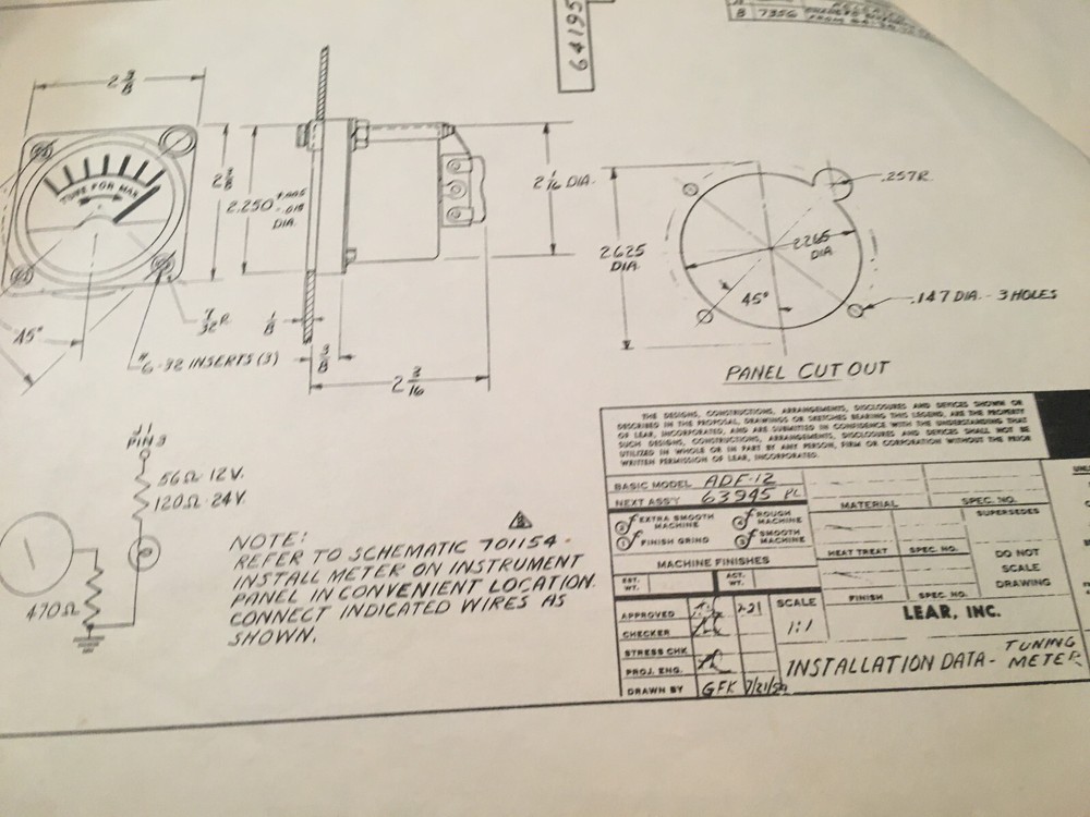 Lear ADF-12D3 and ADF-12D4 Installation Manual