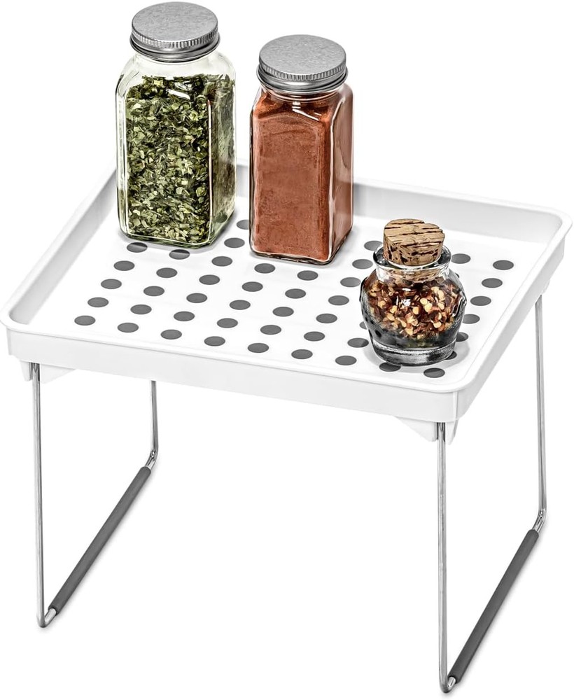 Madesmart Small Stackable Storage Shelf for Cabinets or Counters,