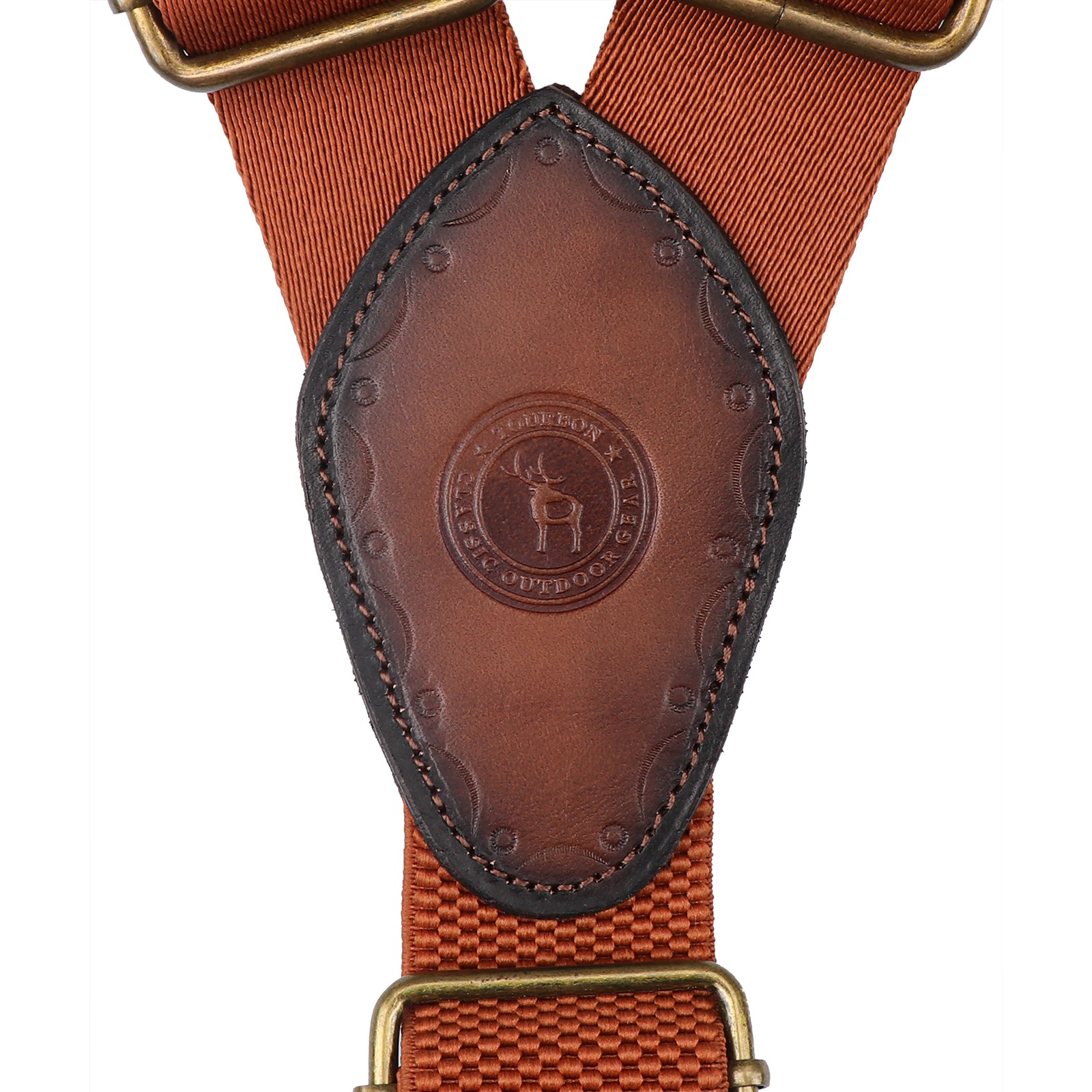 Tourbon Men's Suspenders Y Back Adjustable Y-Shaped Hooks Pants Braces Nonslip