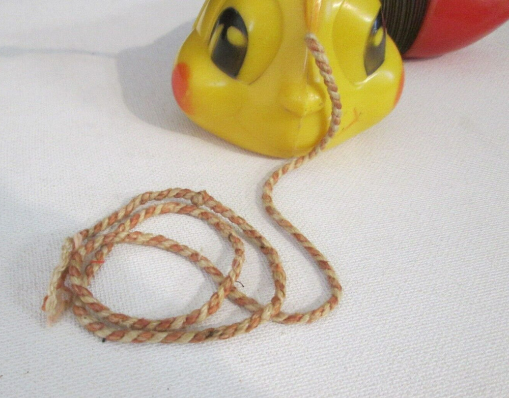 Vintage 1950s Hard Plastic SLINKY WORM Pull Toy