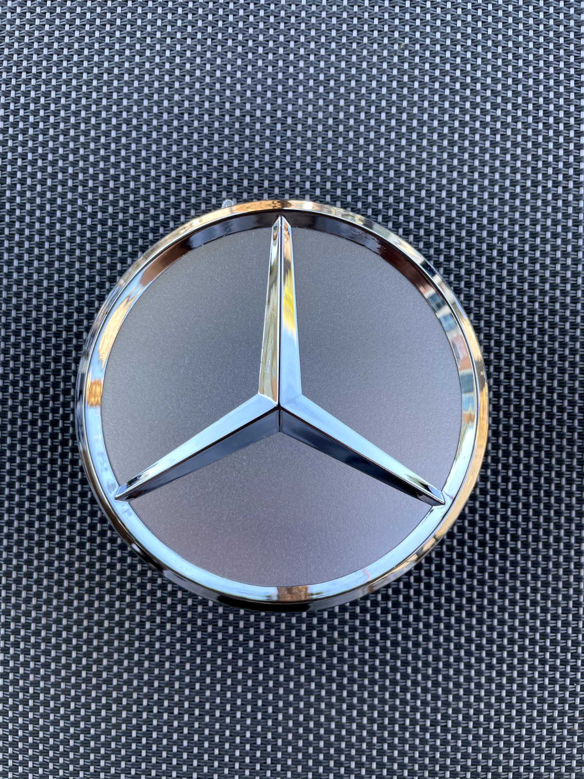 MERCEDES BENZ SET OF 4 SILVER 75 mm/2.95in Wheel Center Caps Fits Most Models