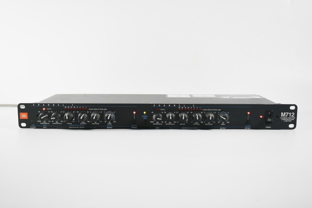 JBL M712 Stereo Gate Compressor Limiter Rack Unit