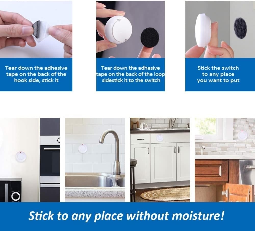 Elegant Wireless Garbage Disposal Switch Kit - No Drilling Required, 100ft Range
