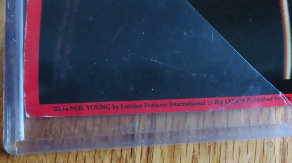 1979 NEIL YOUNG "Rust Never Sleeps" Big O Poster CRAZY HORSE