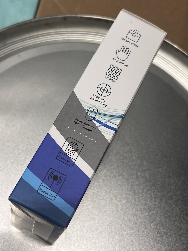 Wireless 2.4GHz Bluetooth Laptop Computer Mouse - Silver Color