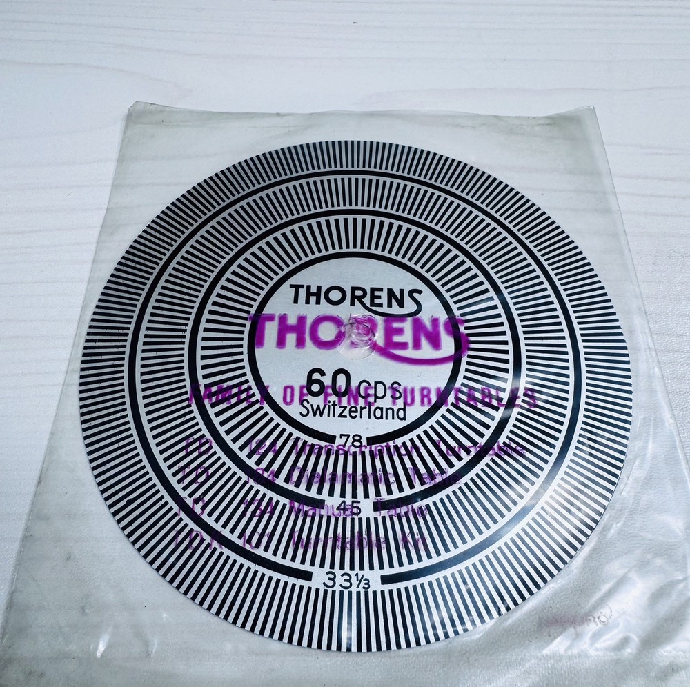 THORENS Strobe Disc Speed Check disc