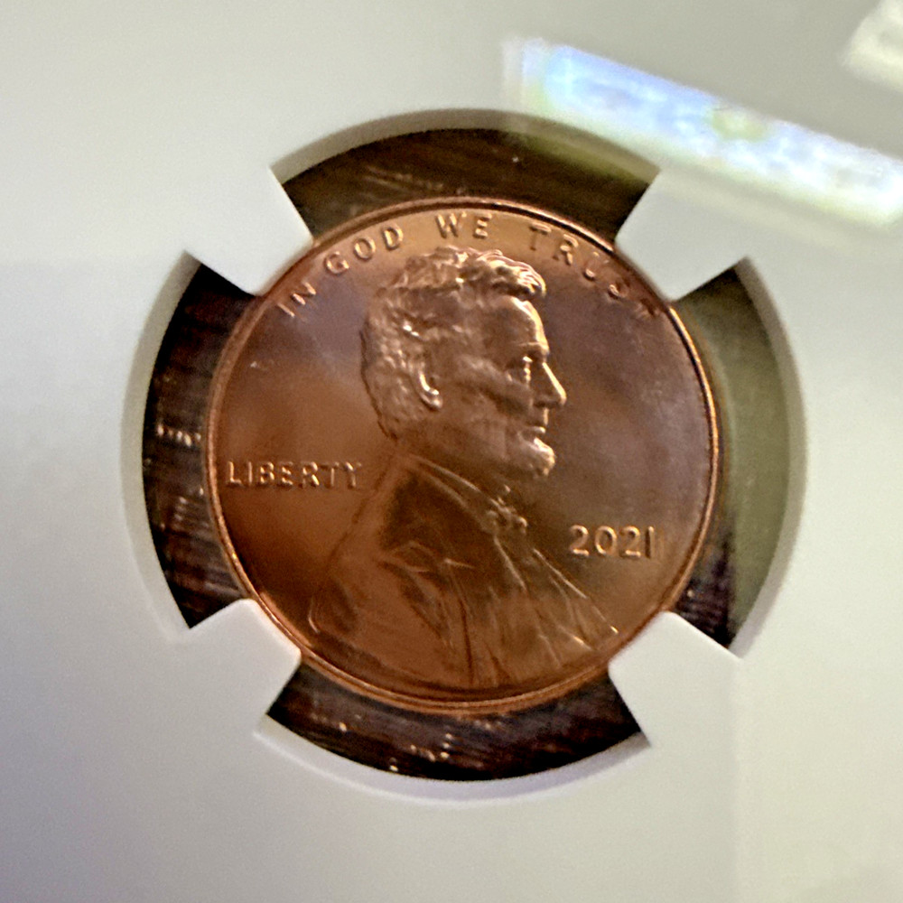 2021 P Lincoln Cent - NGC MS 68 RD