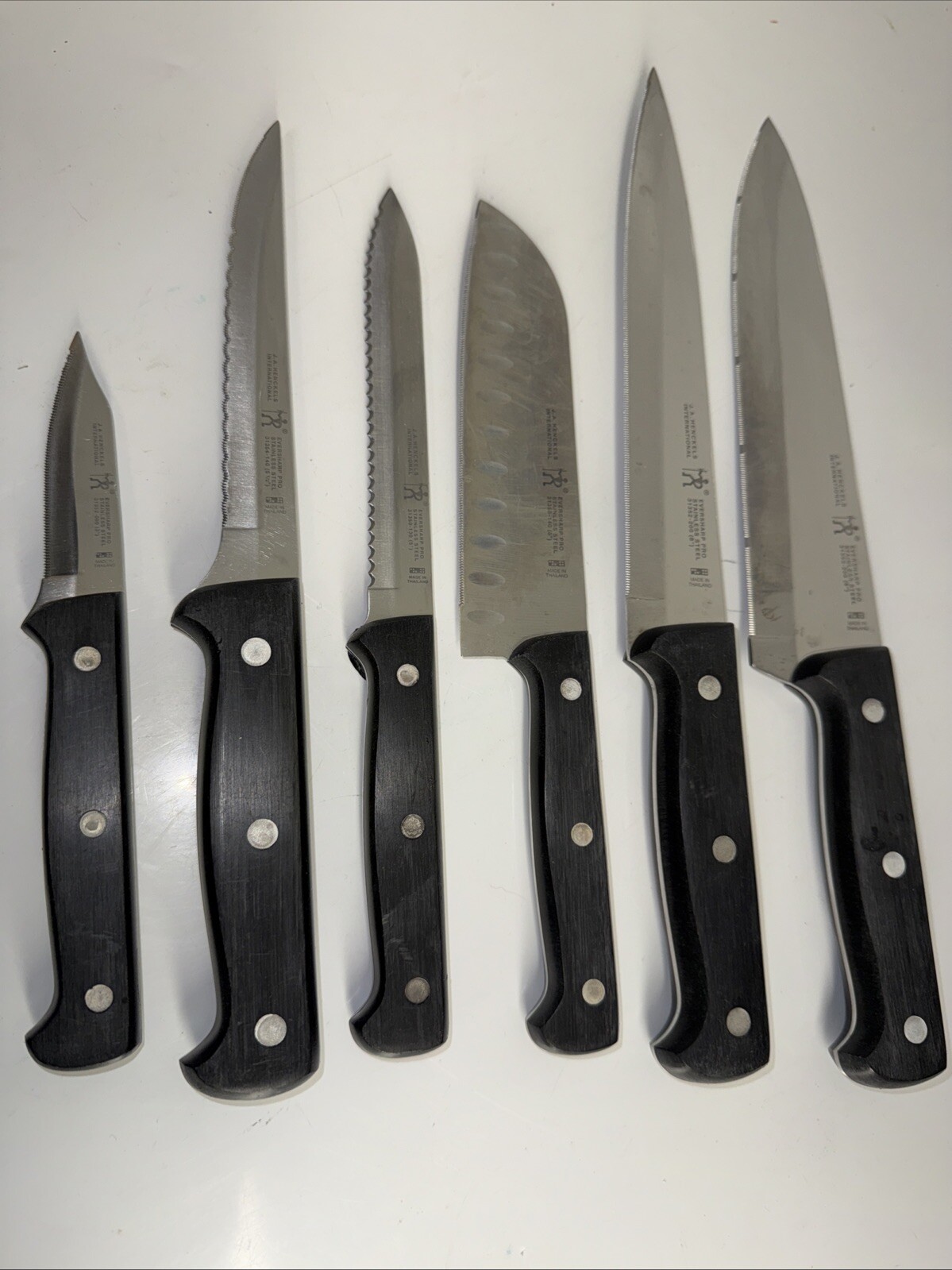 Lot Of 11 JA Henckels Ever Sharp Pro Knives