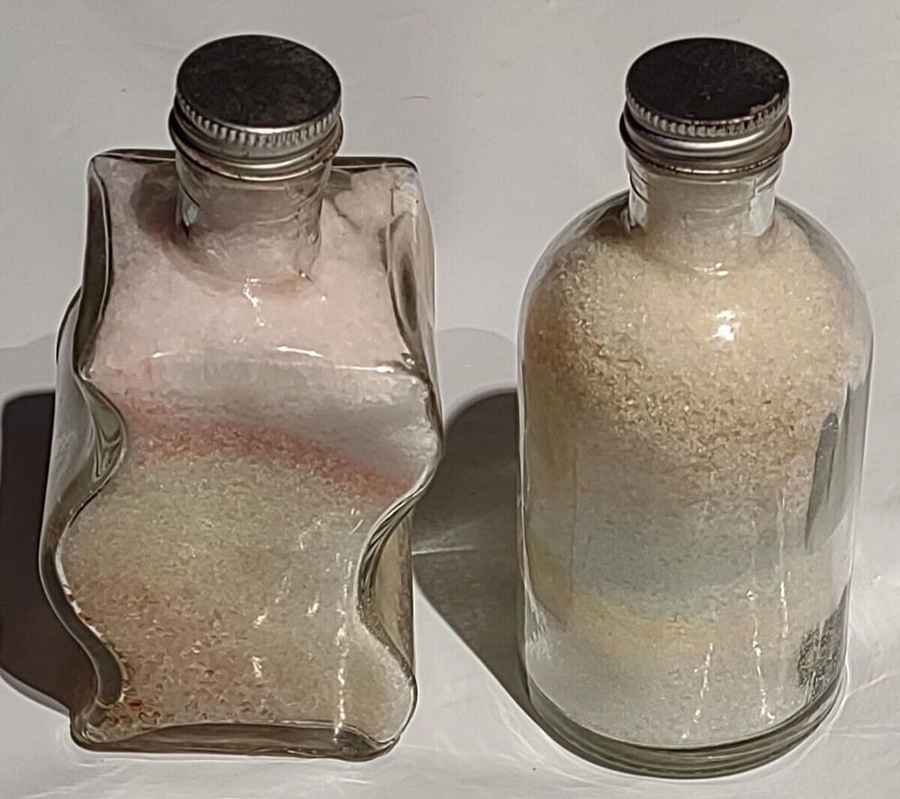 Bath Salts 2 vintage decorative bottles