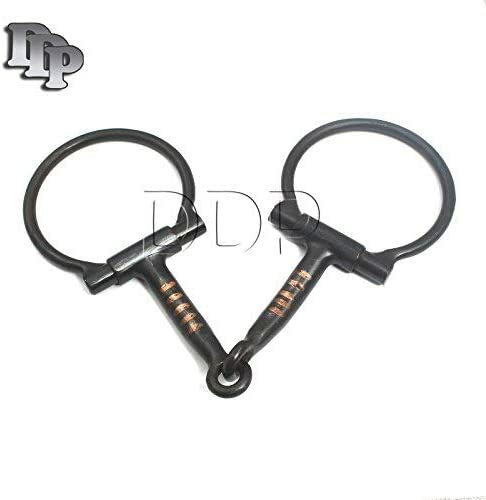 5 inch D Ring Snaffle Bit With Copper Rollers, BT-005
