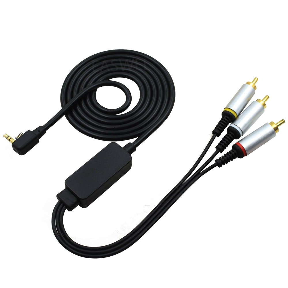 AV TV Video Adapter Component Cable for PSP 2000 3000 RCA Composite AV Cable