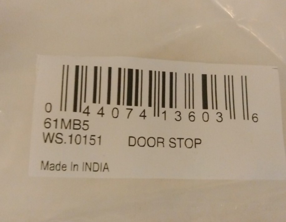 Ives 61MB5 3 1/8" Projection Solid Brass Baseboard Rigid Door Stop