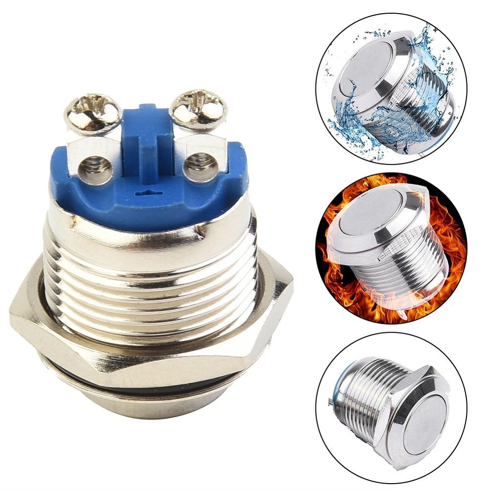 High Quality Button Switch Push Button 12V Accessories Brass Metal Momentary