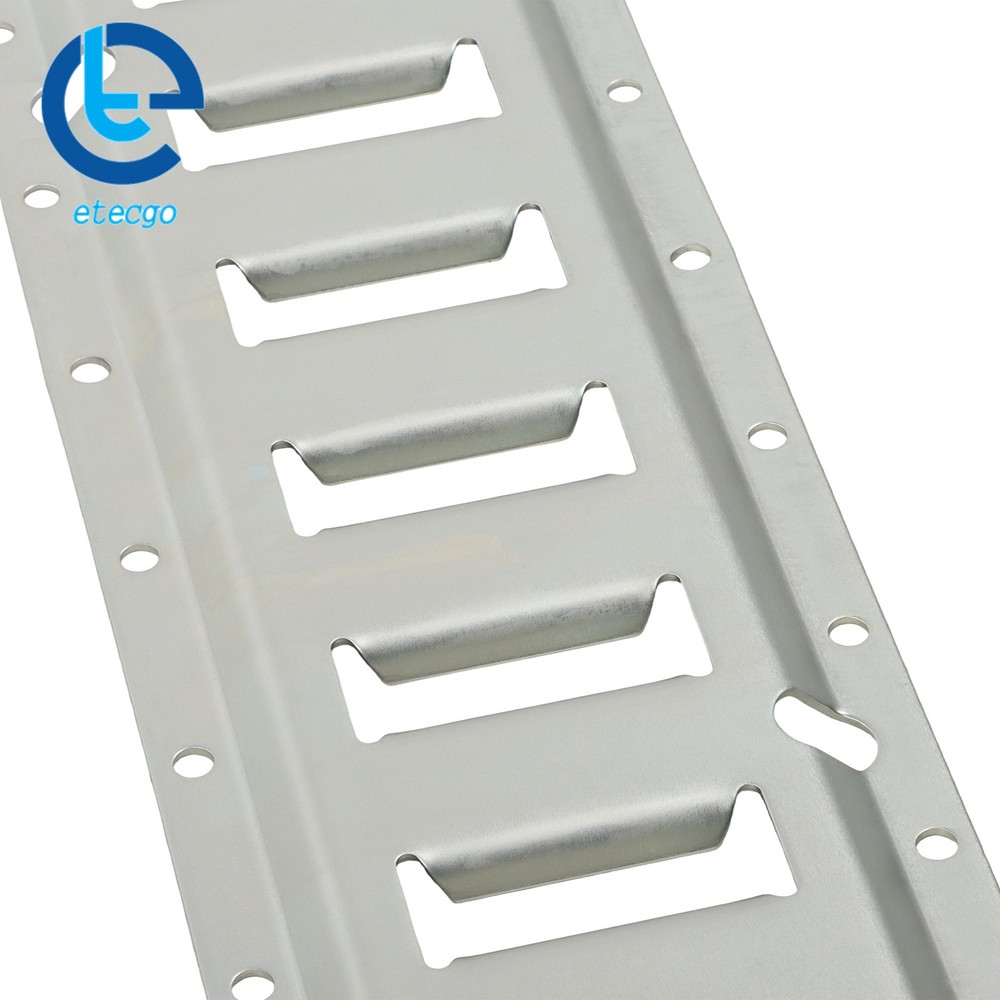 4x 3' Silver E Track Rails Galvanized Steel Construction For Freight Trailers