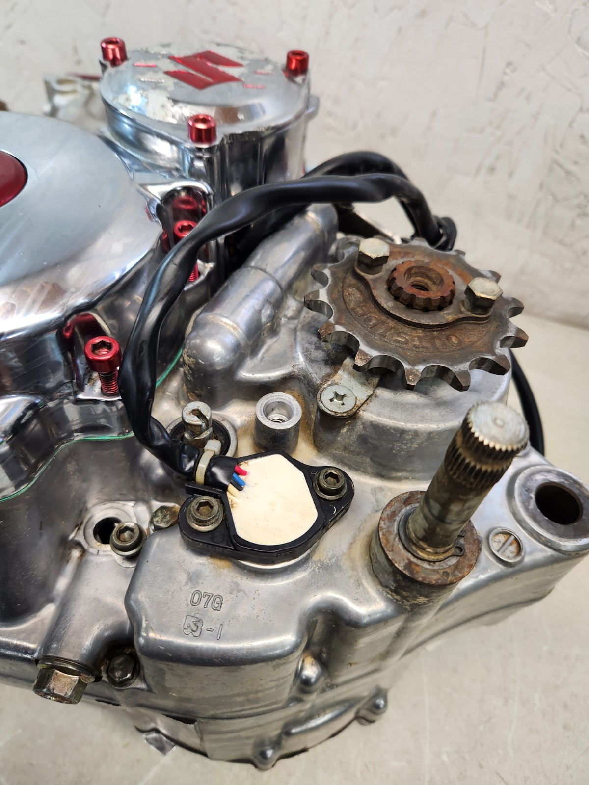 03-08 LTZ400 ltz KFX DVX 400 engine motor bottom cases top head NICE!!!!!