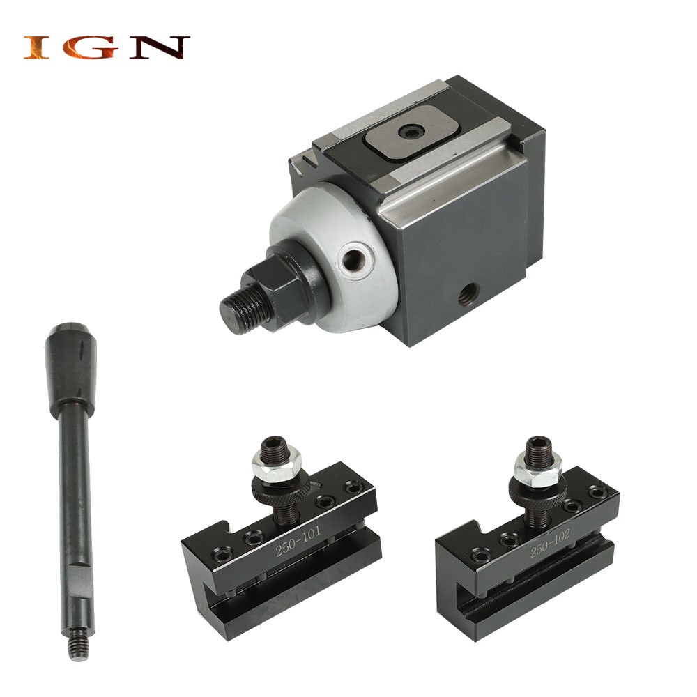 Piston Type Quick Change Tool Post Holder For Lathe 6- 12" AXA 250-100 Set New