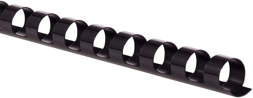 Binding Spines / Spirals / Coils, 3/8" Diameter, 55 Sheet Capacity, Combbind, Bl